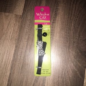 Whisker kitty bow tie cat collar